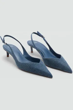 MANGO Denim-Schuh mit Absatz - Damen - 41