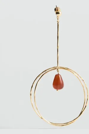 MANGO Ohrringe mit hängendem Kugeldetail - Damen - Einheitsgröße