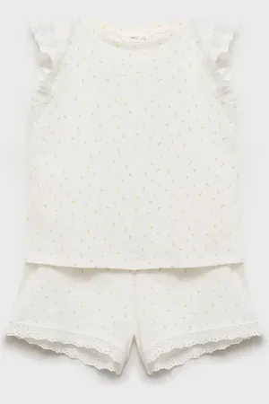 MANGO Baumwoll-Pyjama mit Blumenmuster - Kinder - 13-14 Jahre