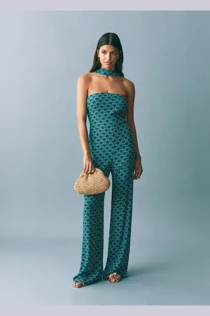 MANGO Gemusterter Jumpsuit mit Schleife - Mädchen - XS