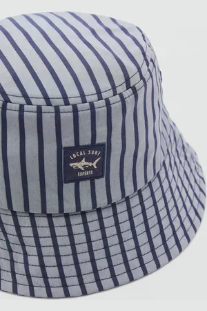 MANGO Gestreifter Bucket Hat - Kinder - 10-14 Jahre