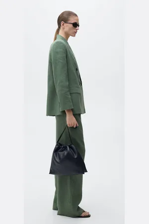 MANGO Gerade Leinenhose - Damen - M