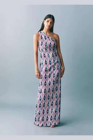 MANGO Asymmetrisches Printkleid - Mädchen - XXS