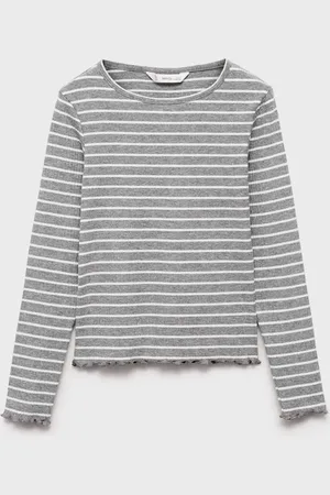 MANGO Gestreiftes Rippen-T-Shirt - Kinder - 7-8 Jahre