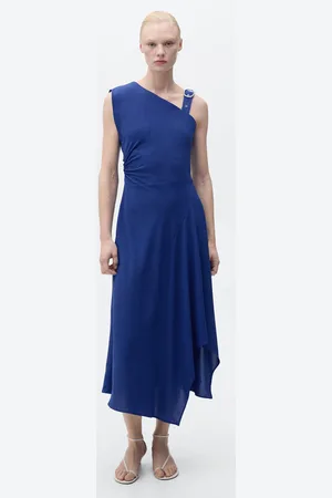 MANGO Asymmetrisches Kleid mit Schnalle am Träger - Damen - L