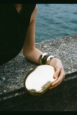 MANGO Metallic-Handtasche in Clutch-Optik - Damen - Einheitsgröße