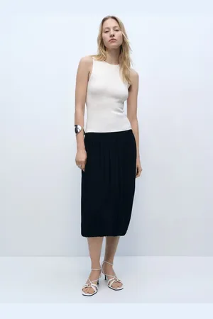 MANGO Gestricktes figurbetontes Top ohne Ärmel - Damen - 4XL