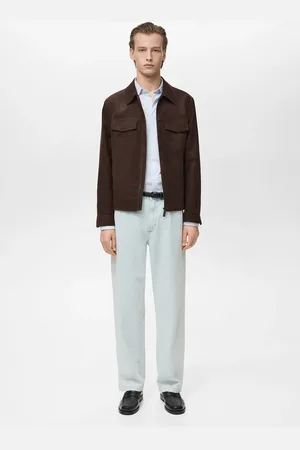 MANGO Jacke mit Wildledereffekt und Reißverschluss - Herren - XL