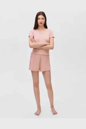 MANGO Pack Kurzer Baumwoll-Pyjama - Mädchen - XS
