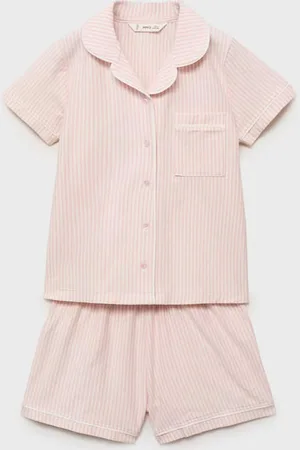 MANGO Kurzer Streifen-Pyjama - Kinder - 5-6 Jahre