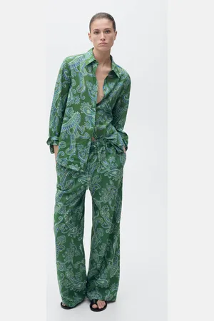 MANGO Baumwollhemd mit Paisleymuster - Damen - M