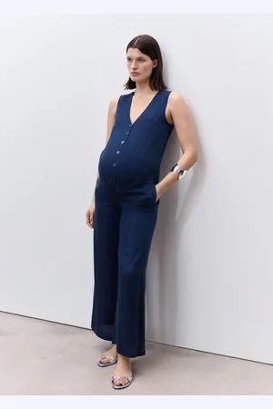 MANGO Umstands-Jumpsuit aus Lyocell - Damen - L