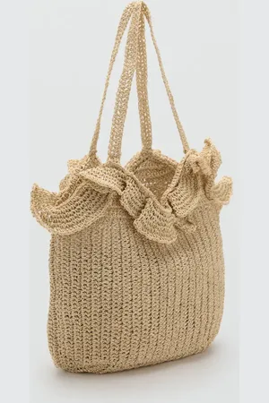 MANGO Bucket Bag aus Naturfaser - Mädchen - Einheitsgröße