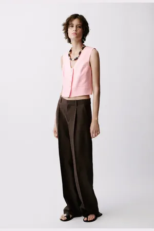MANGO Leinen-Anzugweste - Damen - 2XL