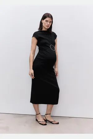 MANGO Baumwollkleid mit seitlichen Raffungen - Damen - L
