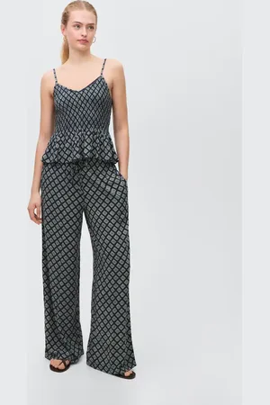 MANGO Bedrucktes Top mit Volant - Mädchen - L