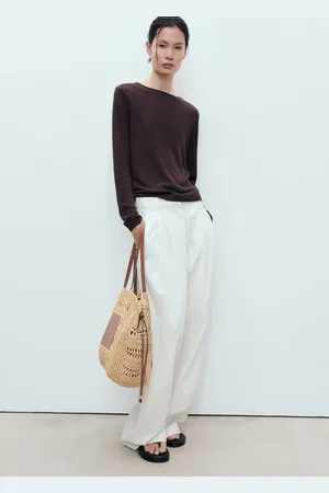 MANGO Naturfaser-Shopper - Damen - Einheitsgröße