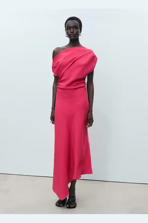 MANGO Asymmetrisches Kleid aus Modal - Damen - M