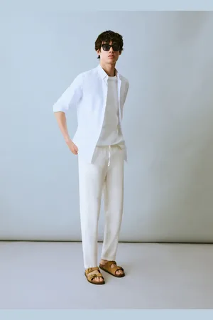MANGO Jogger Pants aus Leinen - Junge - XL