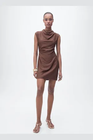 MANGO Drapiertes Kleid mit Textur - Damen - L