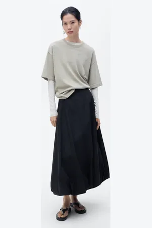 MANGO Ausgestellter Rock mit Puffsaum - Damen - 38