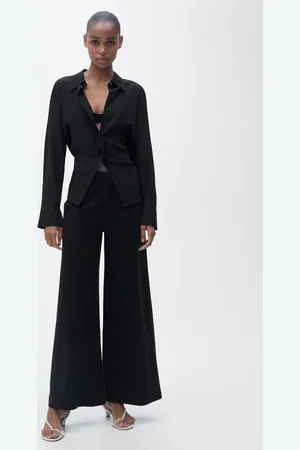 MANGO Palazzo-Hose in 7/8-Länge - Damen - XL