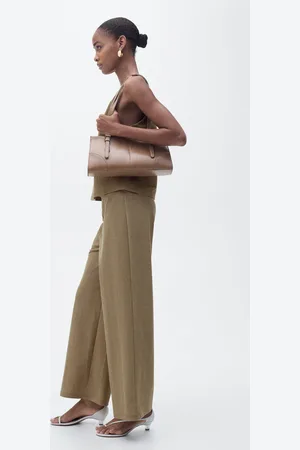 MANGO Palazzo-Hose in 7/8-Länge - Damen - L