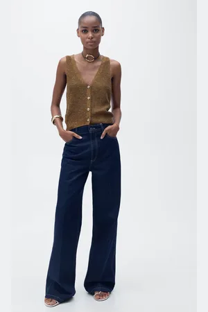 MANGO Grobstrickweste mit Knöpfen tobacco-braun - Damen - 2XL