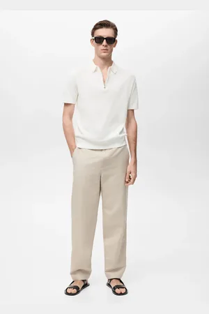 MANGO Strick-Poloshirt mit Zip-Kragen - Herren - M