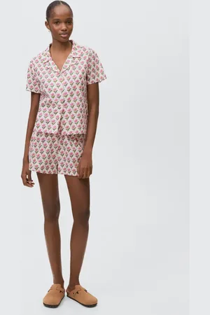MANGO Pyjama-Pack aus gemusterter Baumwolle - Mädchen - S