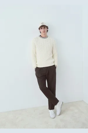 MANGO Zopfmuster-Pullover aus Baumwolle - Herren - L