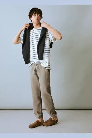 MANGO Jogger-Pants aus Leinen mit Baumwolle - Junge - L