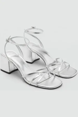 MANGO Sandal mit Absatz und gekreuzten Riemen - Damen - 40