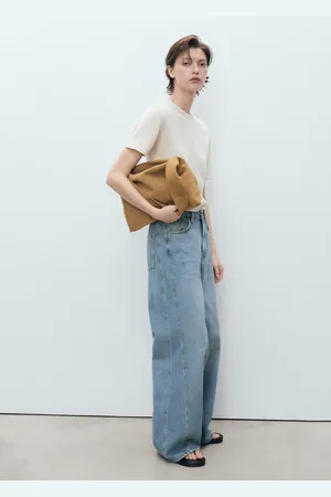 MANGO Wideleg-Jeans mit mittlerer Bundhöhe - Damen - 32