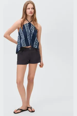 MANGO Top mit Spiegel-Stickerei - Mädchen - L