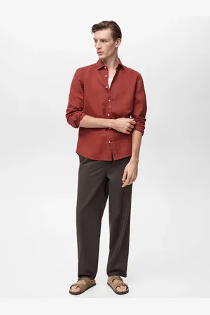 MANGO Leinenhemd - Herren - L