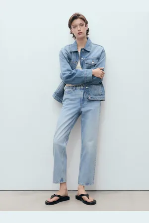 MANGO Gerade Jeans mit mittlerem Bund - Damen - 34