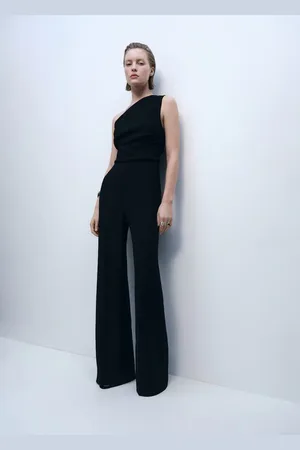 MANGO Asymmetrischer Jumpsuit mit drapiertem Detail - Damen - L