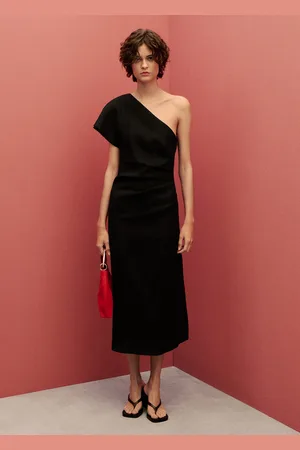 MANGO Asymmetrisches Leinenkleid - Damen - XXL