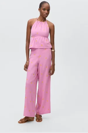 MANGO Bestickte Culotte-Hose - Mädchen - M