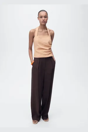 MANGO Lyocell-Top mit gerafftem Detail - Damen - XS