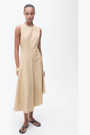 MANGO Asymmetrisches Kleid mit ausgefranstem Saum - Damen - S