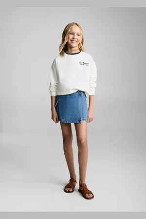 MANGO Baumwoll-Sweatshirt mit Aufschrift - Kinder - 5-6 Jahre