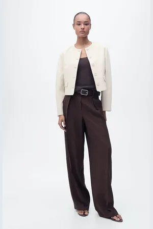 MANGO Geknöpfte Jacke aus Leinengemisch - Damen - XL