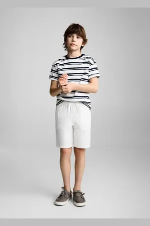 MANGO Leinen-Bermudashorts mit Gummibund - Kinder - 8