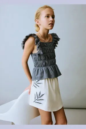 MANGO Hosenrock mit Stickdetail - Kinder - 5-6 Jahre
