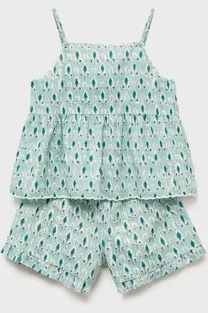 MANGO Kurzer Rüschen-Pyjama - Kinder - 11-12 Jahre
