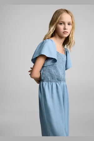 MANGO Langer Overall mit Raffdetails - Kinder - 6