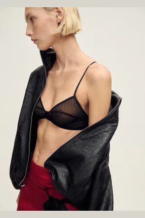 MANGO Halbdurchsichtiger BH mit Nähten - Damen - S
