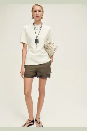 MANGO Kombinierte Shorts aus Leinengemisch - Damen - 40